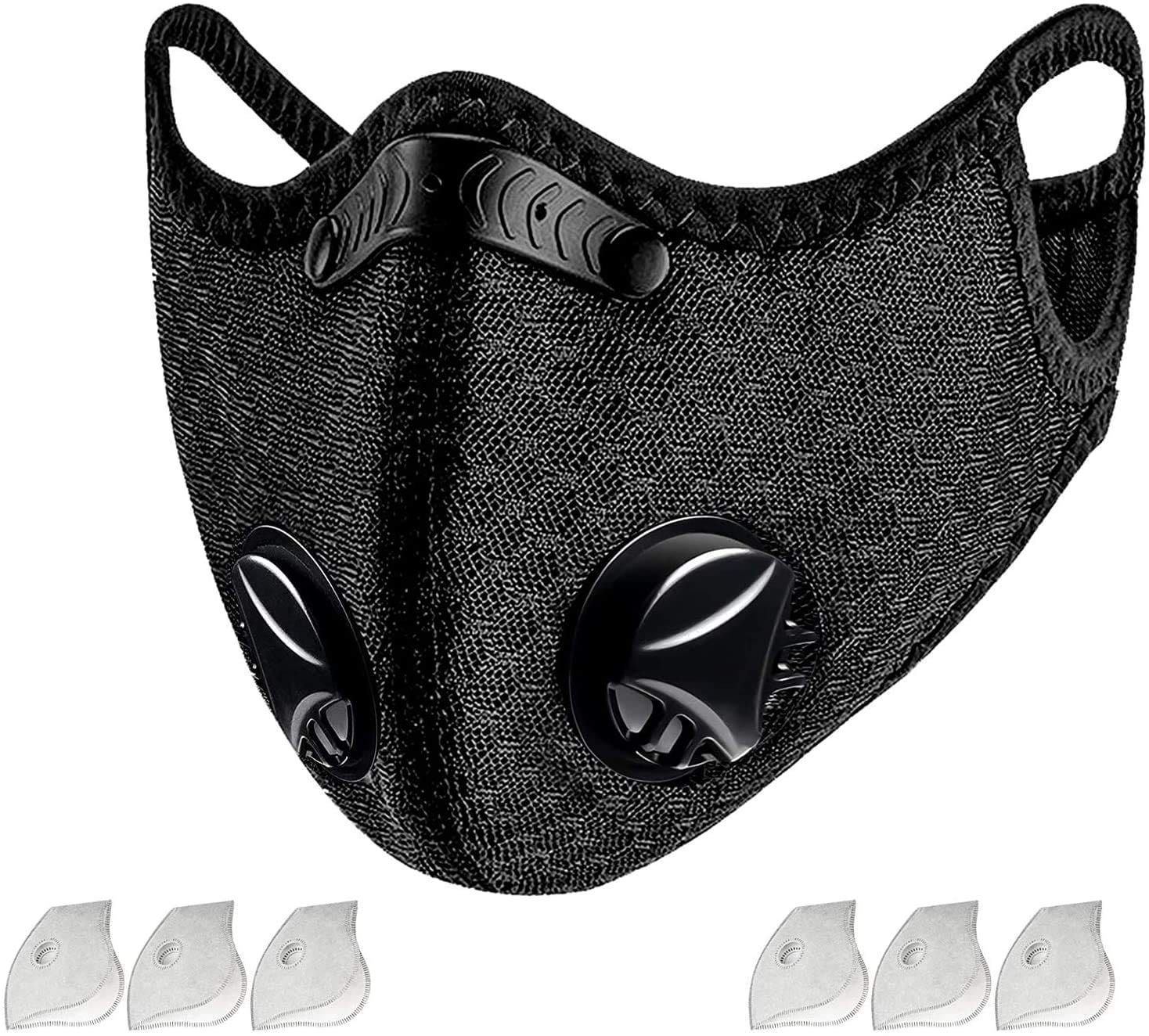 100 FACE MASK COVER + 200 FILTERS store - Black