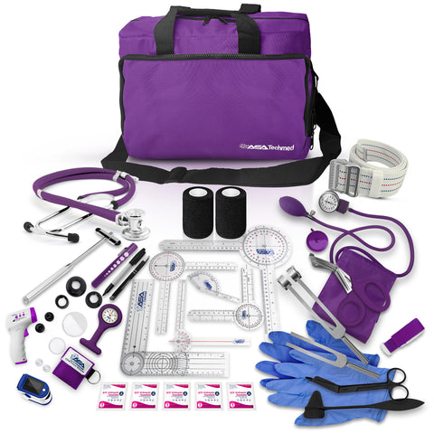 Physical Therapy Home Health Aide Kit with Home Multi Compartment Bag