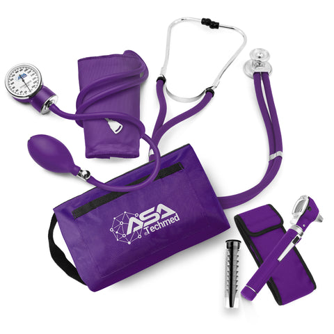 Nurse Essentials Professional Kit - Sphygmomanometer, Stethoscope, Otoscope  – ASA TECHMED
