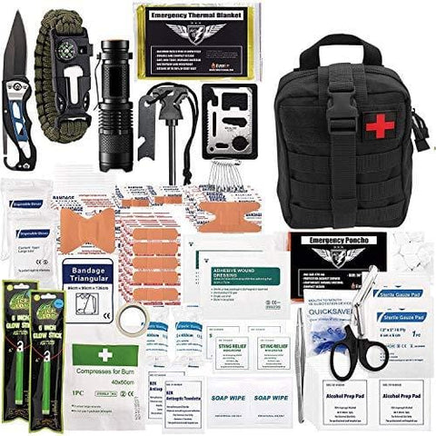 250 - Piece Survival First Aid Kit with Molle Pouch - ASA TECHMED