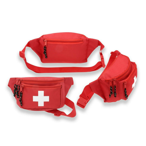 3 pack - First Aid Waist Pack / Fanny Pack - Lifeguard Baywatch Style EMT - ASA TECHMED