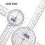 360° 12/8/6 Inch Medical Spinal Goniometer Angle Protractor Angle Rulers - 3 - Piece Set - ASA TECHMED