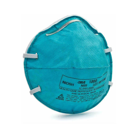 3M™ N95 1860 Health Care Particulate Respirator Surgical Mask BOX of 20 MASKS - ASA TECHMED