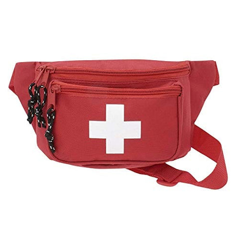 3pk ASA Techmed First Aid Waist Pack - Baywatch Lifeguard Fanny Pack - Compact for Emergency at Home, Car, Outdoors, Hiking, Playground, Pool, Camping, Workplace - ASA TECHMED
