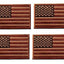 4 Pack US USA Flag Embroidered Patch Red Military Iron On Sew On Tactical Morale Patch for Hats Backpacks Caps Jackets + More - ASA TECHMED