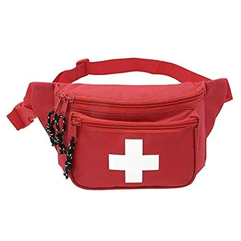 5pk ASA Techmed First Aid Waist Pack - Baywatch Lifeguard Fanny Pack - Compact for Emergency at Home, Car, Outdoors, Hiking, Playground, Pool, Camping, Workplace - ASA TECHMED