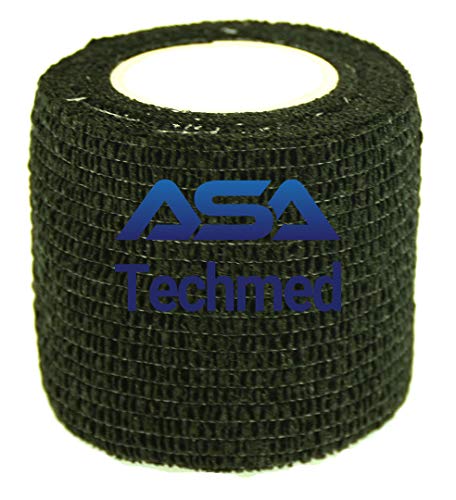 6 - Pack, 2” x 5 Yards, Self - Adherent Cohesive Tape, Strong Sports Tape for Wrist, Ankle Sprains & Swelling, Self - Adhesive Bandage Rolls - ASA TECHMED