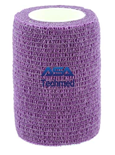 6 - Pack, 3” x 5 Yards, Self - Adherent Cohesive Tape, Strong Sports Tape for Wrist, Ankle Sprains & Swelling, Self - Adhesive Bandage Rolls - ASA TECHMED