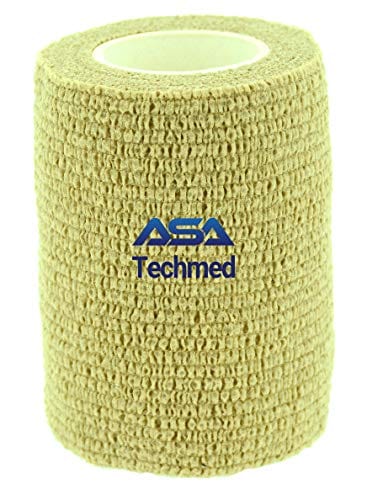 6 - Pack, 3” x 5 Yards, Self - Adherent Cohesive Tape, Strong Sports Tape for Wrist, Ankle Sprains & Swelling, Self - Adhesive Bandage Rolls - ASA TECHMED