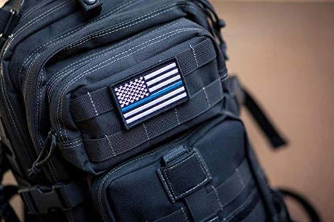 6 Pc Assorted USA Tactical American Flag Patch 100% Embroidered Thin Blue Line United States Military Morale Patches Set for Molle, Hats, Backpacks,Tactical Vest, Uniforms - ASA TECHMED