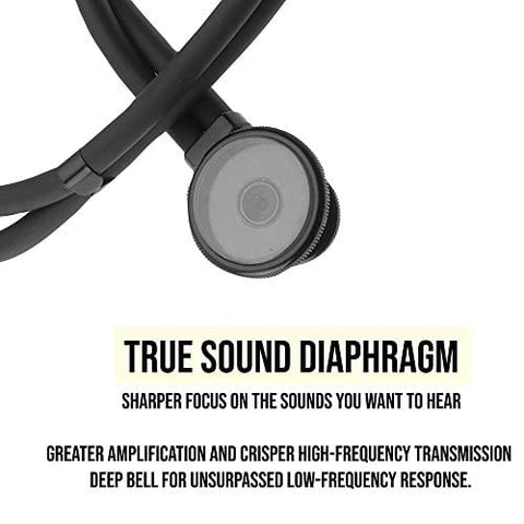 All Black Sprague Rappaport Dual - Head Stethoscope - ASA TECHMED