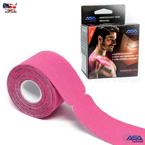 ASA TAPE Cotton Elastic Kinesiology Tape (Pre - cut 20 strips) - ASA TECHMED