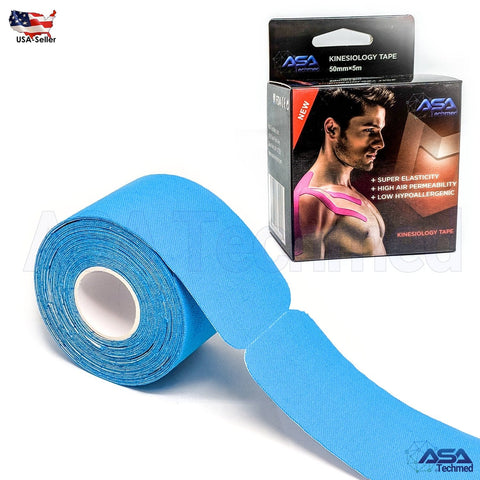 ASA TAPE Cotton Elastic Kinesiology Tape (Pre - cut 20 strips) - ASA TECHMED