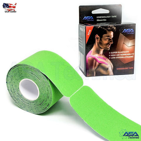 ASA TAPE Cotton Elastic Kinesiology Tape (Pre - cut 20 strips) - ASA TECHMED