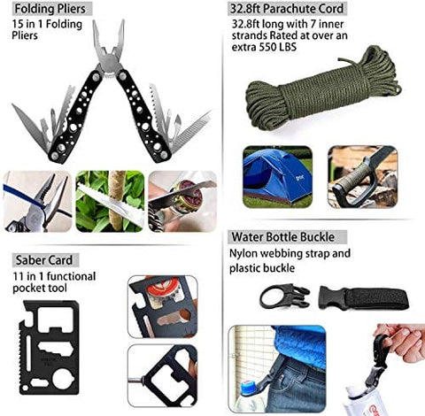 ASA Techmed 127 - Piece Emergency Survival Kit - Fully Stocked Molle Pouch First Aid Kit - ASA TECHMED