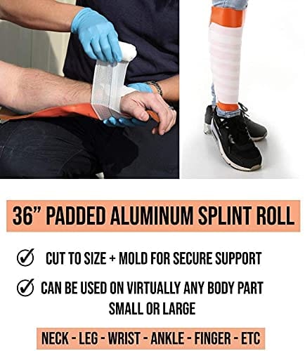ASA TECHMED 36" Universal Roll Aluminum Splint - Ultimate Flexibility & Support for Injuries - ASA TECHMED