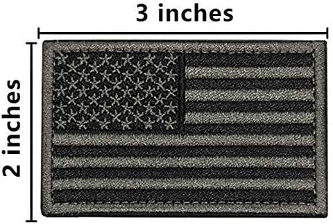 ASA Techmed 4 Pack US USA Flag Embroidered Patch Police Military Iron On Sew On Tactical Morale Patch for Hats Backpacks Caps Jackets + More - ASA TECHMED