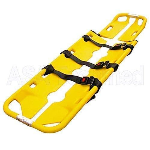 ASA Techmed Aluminum/ Plastic Scoop Stretcher, Yellow - ASA TECHMED