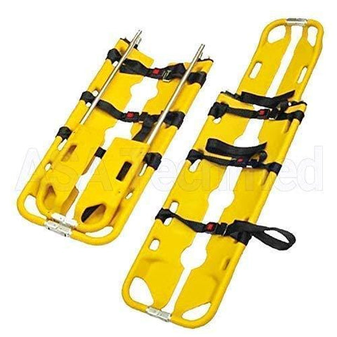 ASA Techmed Aluminum/ Plastic Scoop Stretcher, Yellow - ASA TECHMED