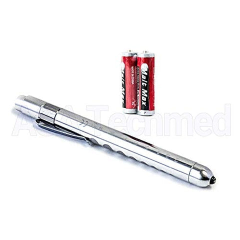 ASA TECHMED Aluminum Pupil Gauge LED Pen Light - Medical Pen Light for Nurses, EMTs, and First Responders - ASA TECHMED