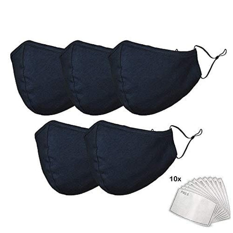 ASA Techmed Cloth Face Mask Reuseable Washable in Assorted Colors (5 Pack) - ASA TECHMED