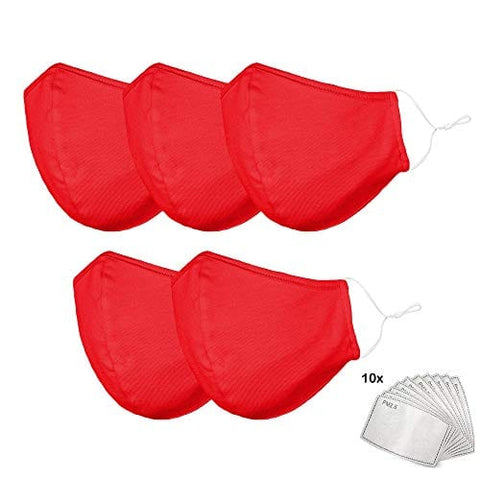 ASA Techmed Cloth Face Mask Reuseable Washable in Assorted Colors (5 Pack) - ASA TECHMED