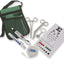 ASA Techmed Medical Utility Pouch Kit w/Snellen Eye Chart, Straight Hemostat Forceps, Lister Bandage Scissors, Tissue Forceps, Penlight, Tape Measure, 4 Color Pen + Keychain (Green) - ASA TECHMED