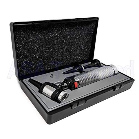 ASA Techmed New Professional Diagnostic Otoscope ENT - Ear, Nose & Throat True View Full Spectrum LED w/Grip Handle + 3 Sizes Reusable Specula + Hard Storage Case for Adults, Children - ASA TECHMED
