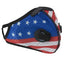 ASA Techmed Patriotic Reusable Dual Air Breathing Valve Face Mask Cover with Activated Carbon Filter - ASA TECHMED