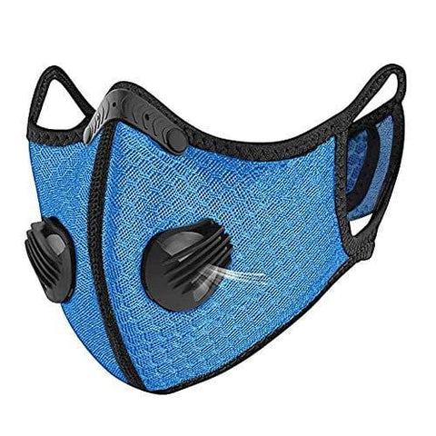 ASA Techmed Reusable Dual Air Breathing Valve Face Mask Cover with Activated Carbon Filter - ASA TECHMED