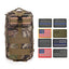 ASA Techmed Rucksack Military Tactical Molle Bag Backpack Waterproof Pouch + 8 U.S. Flag Patches for Outdoors, Hiking, Travel - ASA TECHMED