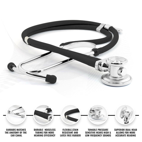 ASA TECHMED Starter Nursing Kit for Nurses - 18 Pcs Essential Set with Stethoscope & Blood Pressure Monitor - ASA TECHMED