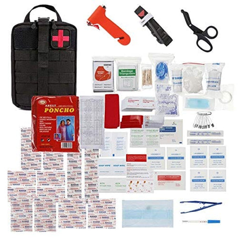 ASA Techmed - Surplus Style Provisions Military Rip - Away EMT First Aid Kit - IFAK Level 1 Army Medic - Ideal for Personal, EMT, Police and Firefighters - ASA TECHMED