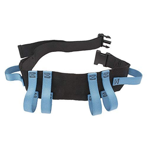ASA Techmed Utility Gait Belt with 6 Handles, Straps and Quick Release Buckle - Patient Transfer Belt for Elderly, Fall Risk, Rehabilitation - Ambulation Mobility Aid Wide Strap Gait Belt 54" - ASA TECHMED