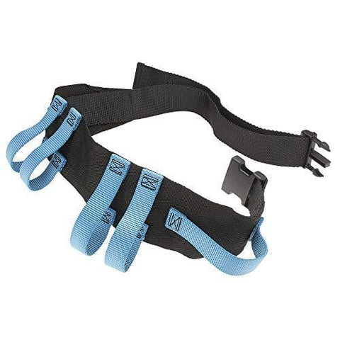 ASA Techmed Utility Gait Belt with 6 Handles, Straps and Quick Release Buckle - Patient Transfer Belt for Elderly, Fall Risk, Rehabilitation - Ambulation Mobility Aid Wide Strap Gait Belt 54" - ASA TECHMED