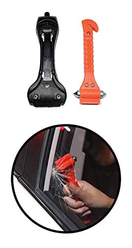 AsaTechmed 2 in 1 Emergency Escape Tool Auto Car Window Glass Hammer Breaker and Seatbelt Cutter - Family Rescue, Auto Emergency Escape Tools, EMTS, Paramedics, Military - ASA TECHMED