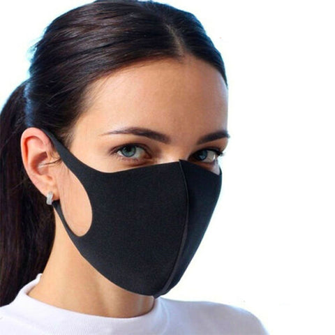 Black Face Mask Fashion Unisex Reusable Washable Cover Mask Men Women - ASA TECHMED