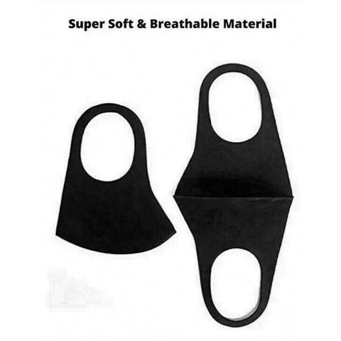 Black Face Mask Fashion Unisex Reusable Washable Cover Mask Men Women - ASA TECHMED