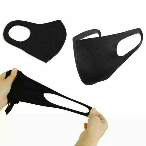 Black Face Mask Fashion Unisex Reusable Washable Cover Mask Men Women - ASA TECHMED