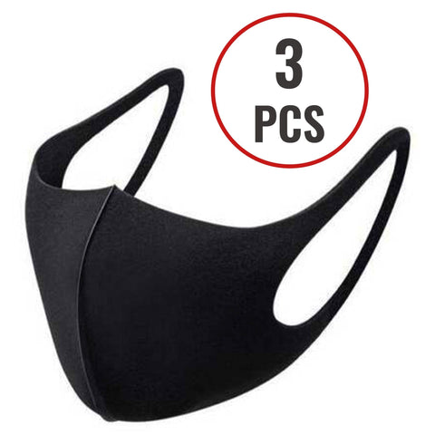 Black Face Mask Fashion Unisex Reusable Washable Cover Mask Men Women - ASA TECHMED