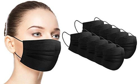 Black Face Mask, Pack of 10 savage cool mask - ASA TECHMED