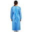 Blue Impervious Isolation Gown, Poly Coated, Elastic Cuffs - Bulk Discounts Available - ASA TECHMED