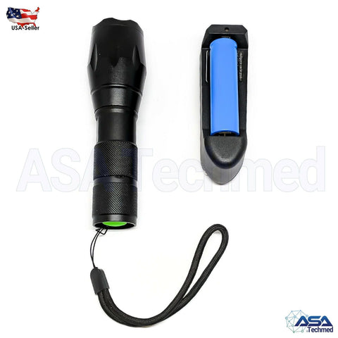 CREE T6 Tactical Military LED Flashlight Torch 50000LM Zoomable 5 - Mode for 18650 - ASA TECHMED