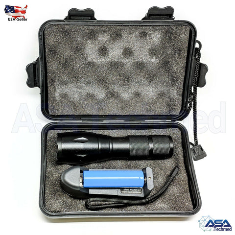 CREE T6 Tactical Military LED Flashlight Torch 50000LM Zoomable 5 - Mode for 18650 - ASA TECHMED