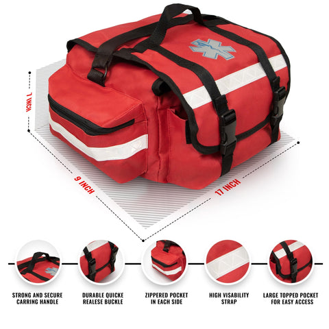 Deluxe First Responder EMS/EMT Emergency Medical Bag in Assorted Colors - ASA TECHMED