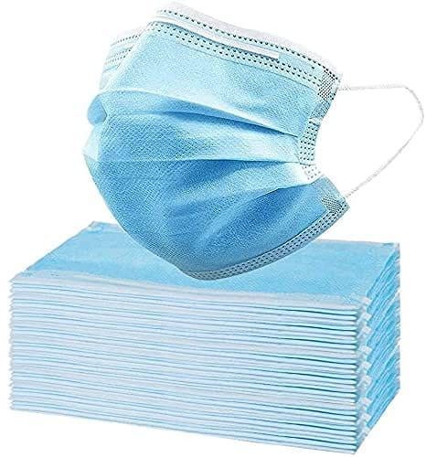 Disposable Face Masks - 3 Layer Protection Breathable Face Masks, For Dust Covering, Protective Dust Filter, PPE Safety Mouth Cover, and Nose Shield, For Adults - ASA TECHMED