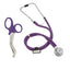 Dual - Head Sprague Stethoscope + Matching Trauma Shears in Assorted Colors - ASA TECHMED