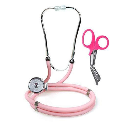 Dual - Head Sprague Stethoscope + Matching Trauma Shears in Assorted Colors - ASA TECHMED