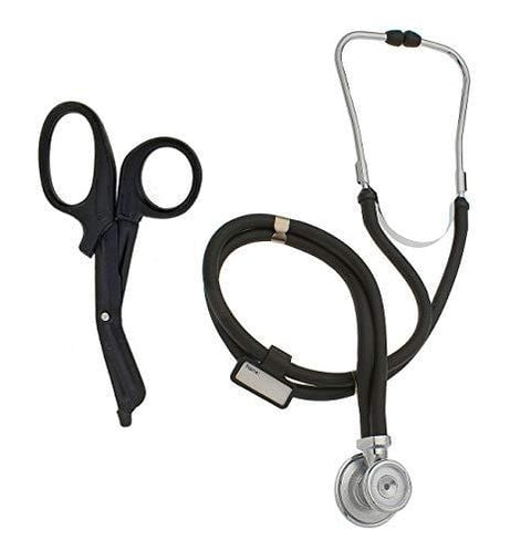 Dual - Head Sprague Stethoscope + Matching Trauma Shears in Assorted Colors - ASA TECHMED