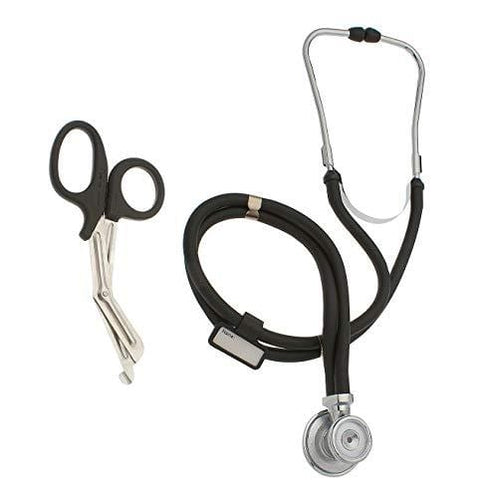 Dual - Head Sprague Stethoscope + Matching Trauma Shears in Assorted Colors - ASA TECHMED